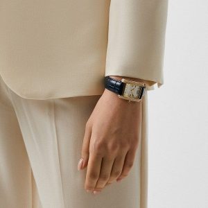 Montre femme Michael Kors Emery réf. MK2982, mouvement quartz, boîtier 33 mm, acier inoxydable, cuir – vue principale, Horlova Maroc