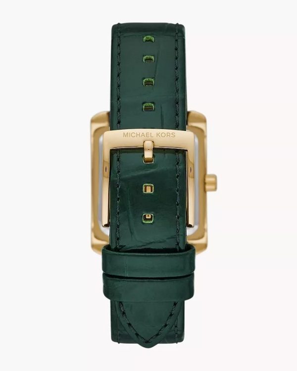 Montre femme Michael Kors Emery réf. MK4697, mouvement quartz, boîtier 33 mm, acier inoxydable, cuir – troisième vue