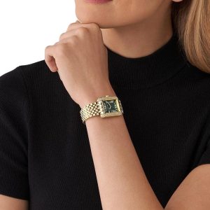 Montre femme Michael Kors Emery réf. MK4742, mouvement quartz, boîtier 33 mm, acier inoxydable – vue principale, Horlova Maroc