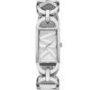 Montre femme Michael Kors Empire 30 mm réf. MK7407, cadran argenté, bracelet acier, mouvement quartz – vue de face | Horlova Maroc