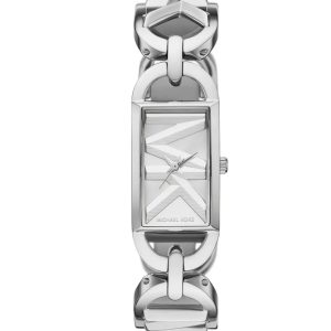 Montre femme Michael Kors Empire 30 mm réf. MK7407, cadran argenté, bracelet acier, mouvement quartz – vue de face | Horlova Maroc