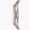 Montre femme Michael Kors Harlowe réf. MK4846, mouvement quartz, boîtier 33 mm, acier inoxydable – troisième vue