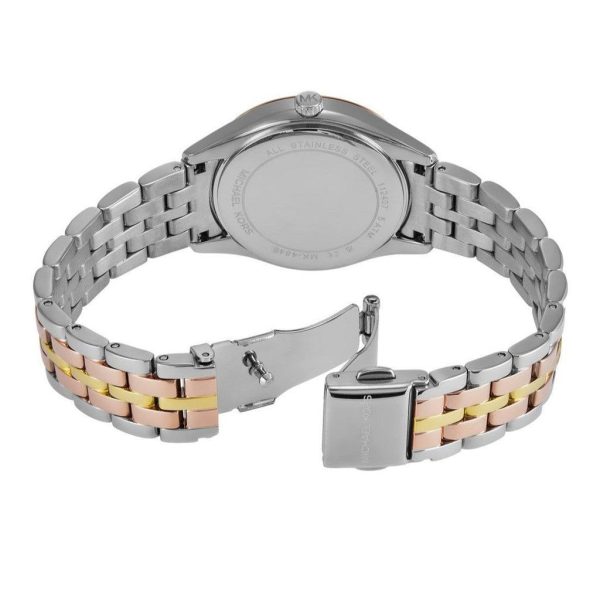 Montre femme Michael Kors Harlowe réf. MK4846, mouvement quartz, boîtier 33 mm, acier inoxydable – quatrième vue