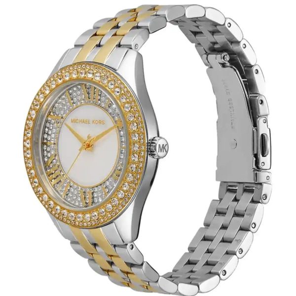 Montre femme Michael Kors Harlowe réf. MK4811, mouvement quartz, boîtier 38 mm, acier inoxydable – deuxième vue