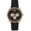Montre femme Michael Kors Jessa 40 mm réf. MK6944, cadran noir, bracelet caoutchouc – vue rapprochée