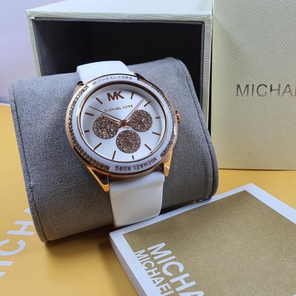 Montre femme Michael Kors Jessa réf. MK6945, mouvement quartz, boîtier 40 mm, silicone, étanche 50 m – deuxième vue