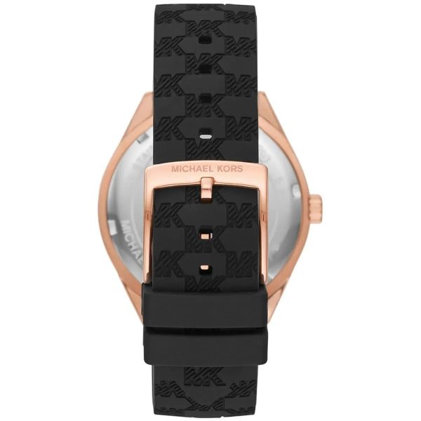 Montre femme Michael Kors Jessa 40 mm réf. MK7373, cadran noir, mouvement quartz – vue rapprochée