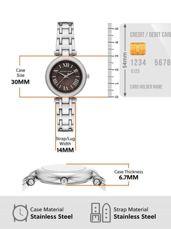 Montre femme Michael Kors Laney réf. MK4894, mouvement quartz, boîtier 26 mm, acier inoxydable – deuxième vue