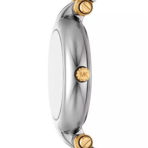 Montre femme Michael Kors Laney 30 mm réf. MK4895, cadran nacré, bracelet acier – vue de profil