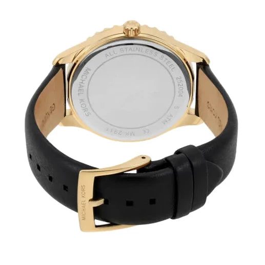 Montre femme Michael Kors Layton réf. MK2911, mouvement quartz, boîtier 38 mm, acier inoxydable, cuir, verre minéral – troisième vue