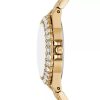 Montre femme Michael Kors Lennox 30 mm réf. MK7395, cadran vert, bracelet acier – autre angle