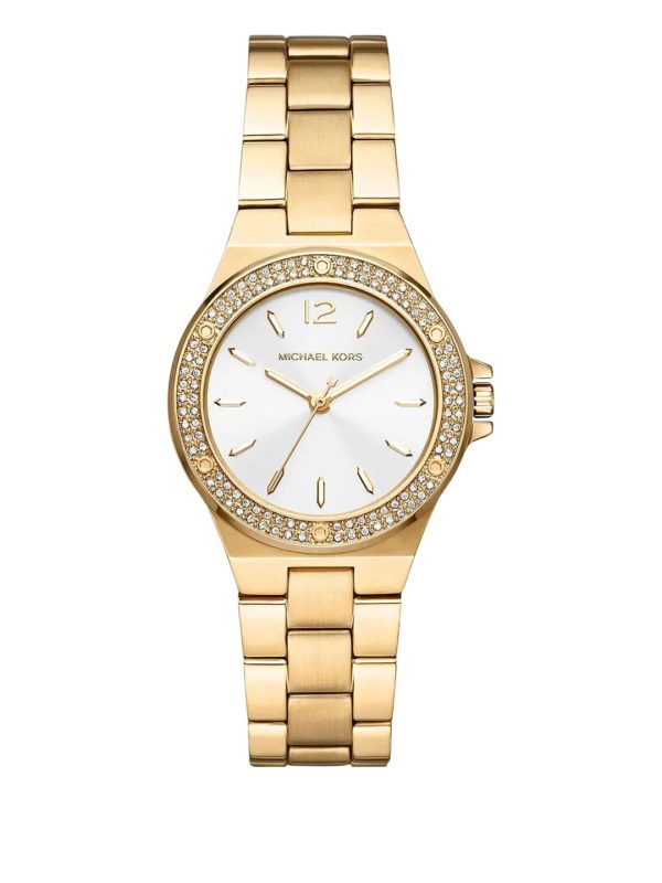Montre femme Michael Kors Lennox 33 mm réf. MK7278, bracelet acier, mouvement quartz – vue de face | Horlova Maroc