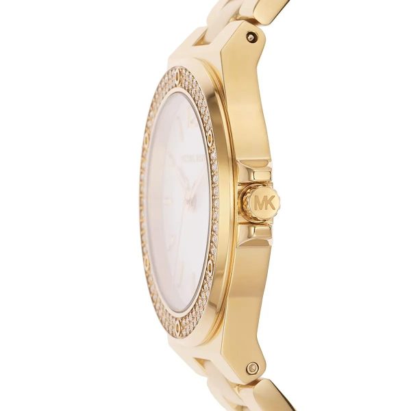 Montre femme Michael Kors Lennox 33 mm réf. MK7278, bracelet acier, mouvement quartz – vue rapprochée