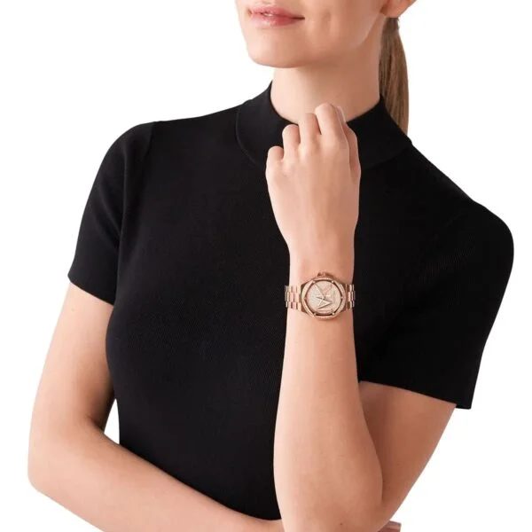 Montre femme Michael Kors Lennox réf. MK7230, mouvement quartz, boîtier 37 mm, acier inoxydable – vue principale, Horlova Maroc