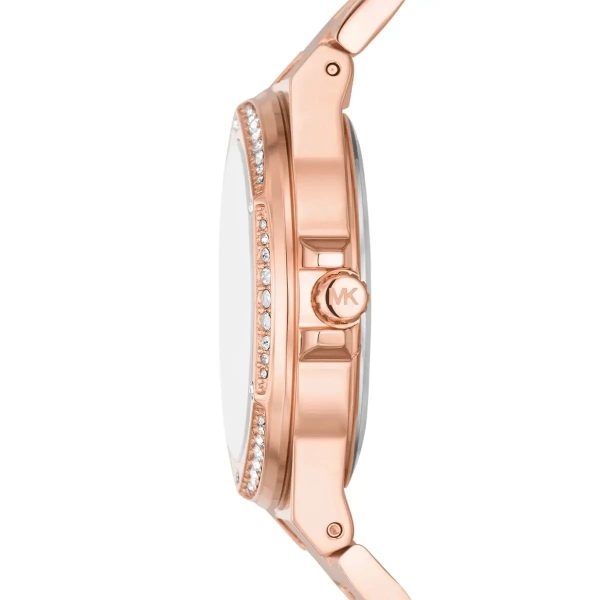 Montre femme Michael Kors Lennox réf. MK7230, mouvement quartz, boîtier 37 mm, acier inoxydable, étanche 50 m – troisième vue
