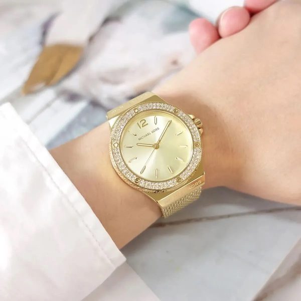 Montre femme Michael Kors Lennox réf. MK7335, mouvement quartz, boîtier 37 mm, acier inoxydable, étanche 50 m – deuxième vue