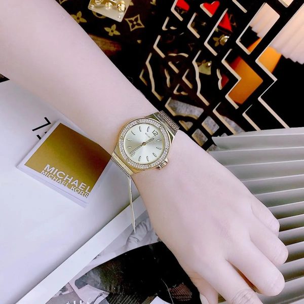 Montre femme Michael Kors Lennox réf. MK7335, mouvement quartz, boîtier 37 mm, acier inoxydable, étanche 50 m – troisième vue