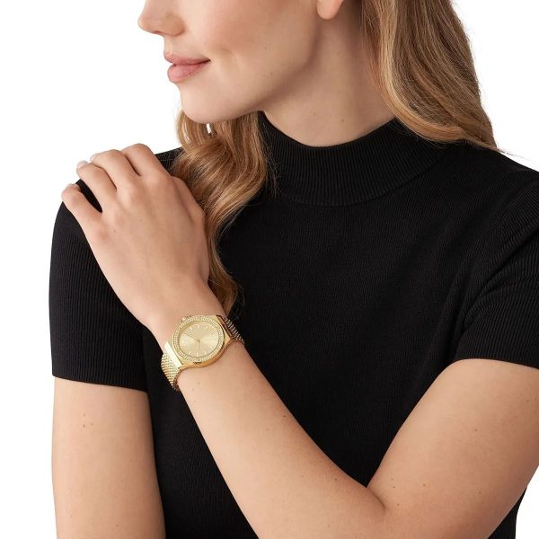 Montre femme Michael Kors Lennox réf. MK7335, mouvement quartz, boîtier 37 mm, acier inoxydable, étanche 50 m – quatrième vue