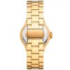 Montre femme Michael Kors Lennox 37 mm réf. MK7391, cadran blanc, bracelet acier – vue de trois-quarts