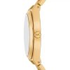 Montre femme Michael Kors Lennox 37 mm réf. MK7391, cadran blanc, bracelet acier – autre angle
