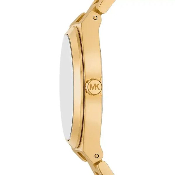 Montre femme Michael Kors Lennox 37 mm réf. MK7391, cadran blanc, bracelet acier – autre angle