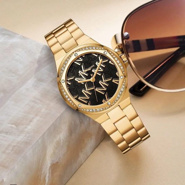 Montre femme Michael Kors Lennox réf. MK7404, mouvement quartz, boîtier 37 mm, acier inoxydable, étanche 50 m – troisième vue