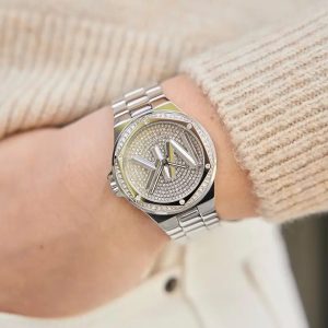 Montre femme Michael Kors Lennox Allure réf. MK7234, mouvement quartz, boîtier 37 mm, acier inoxydable – deuxième vue