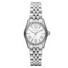 Montre femme Michael Kors Lexington 26 mm réf. MK3228, cadran argenté, bracelet acier, mouvement quartz – vue de face | Horlova Maroc