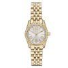Montre femme Michael Kors Lexington 26 mm réf. MK3229, cadran blanc, bracelet acier, mouvement quartz – vue de face | Horlova Maroc