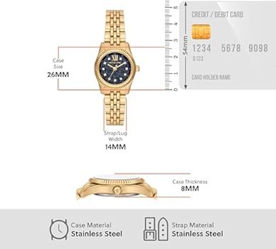 Montre femme Michael Kors Lexington réf. MK4802, mouvement quartz, boîtier 26 mm, acier inoxydable – deuxième vue
