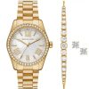 Montre femme Michael Kors Lexington réf. MK1079, mouvement quartz, boîtier 38 mm, acier inoxydable – quatrième vue