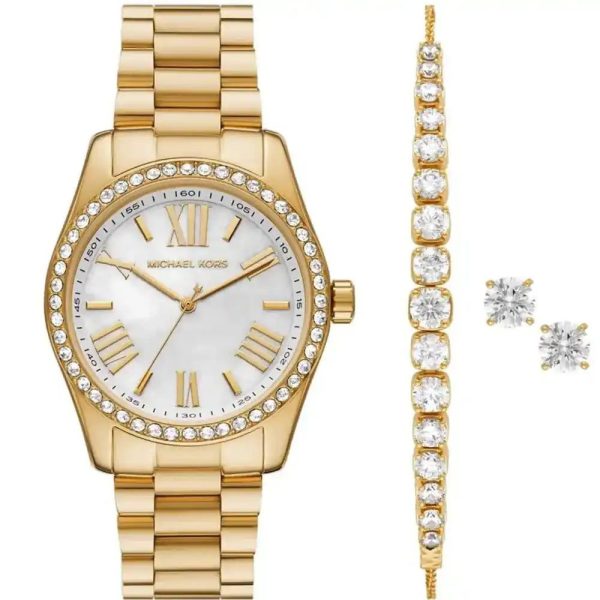 Montre femme Michael Kors Lexington réf. MK1079, mouvement quartz, boîtier 38 mm, acier inoxydable – quatrième vue