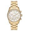 Montre femme Michael Kors Lexington 38 mm réf. MK7241, cadran blanc, bracelet acier, mouvement quartz – vue de face | Horlova Maroc