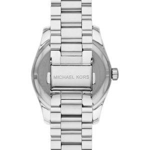 Montre femme Michael Kors Lexington 38 mm réf. MK7445, cadran nacré, bracelet acier – vue de trois-quarts