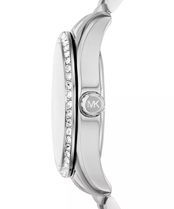 Montre femme Michael Kors Lexington 38 mm réf. MK7445, cadran nacré, bracelet acier – autre angle