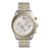 Montre femme Michael Kors Lexington réf. MK8344, chronographe quartz, boîtier 39 mm, acier inoxydable – vue principale, Horlova Maroc