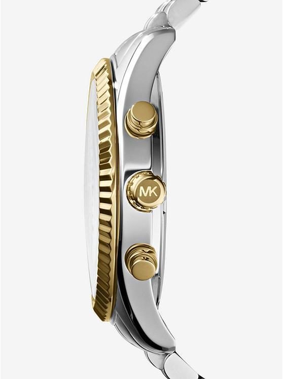 Montre femme Michael Kors Lexington réf. MK8344, chronographe quartz, boîtier 39 mm, acier inoxydable, verre minéral – deuxième vue