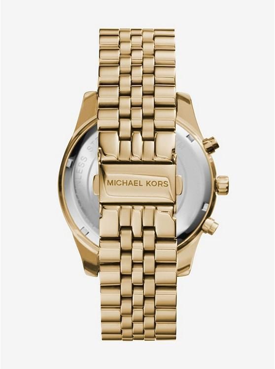Montre femme Michael Kors Lexington réf. MK8281, chronographe quartz, boîtier 45 mm, acier inoxydable – deuxième vue