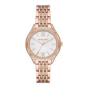 Montre femme Michael Kors Lexington Allure réf. MK7076, bracelet acier, mouvement quartz – vue de face | Horlova Maroc