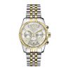 Montre femme Michael Kors Lexington Bicolore Argenté Doré 38 mm réf. MK5955, bracelet acier – vue de face | Horlova Maroc