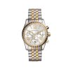 Montre femme Michael Kors Lexington Bicolore Argenté Doré 38 mm réf. MK5955, bracelet acier – vue de trois-quarts