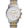 Montre femme Michael Kors Lexington Bicolore Doré 45 mm réf. MK5057, mouvement quartz – vue de trois-quarts