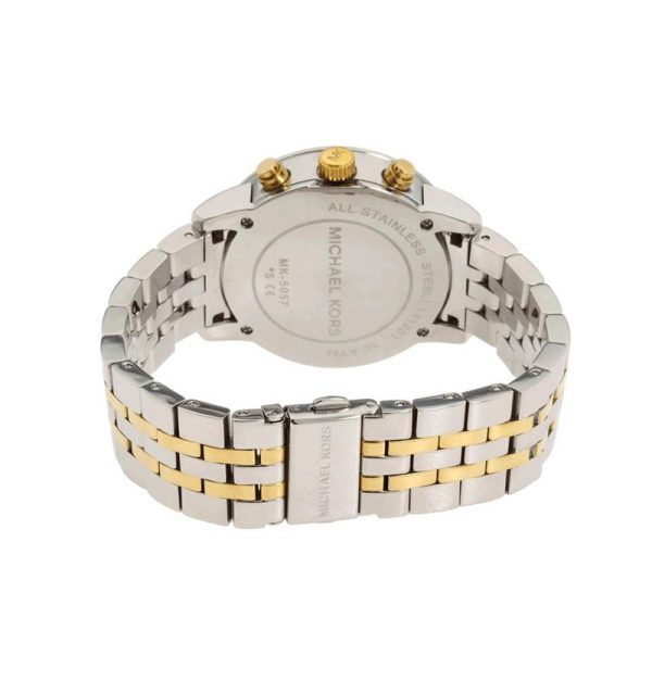 Montre femme Michael Kors Lexington Bicolore Doré 45 mm réf. MK5057, mouvement quartz – autre angle