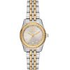 Montre femme Michael Kors Lexington réf. MK4815, cadran blanc, bracelet acier, mouvement quartz – vue de face | Horlova Maroc