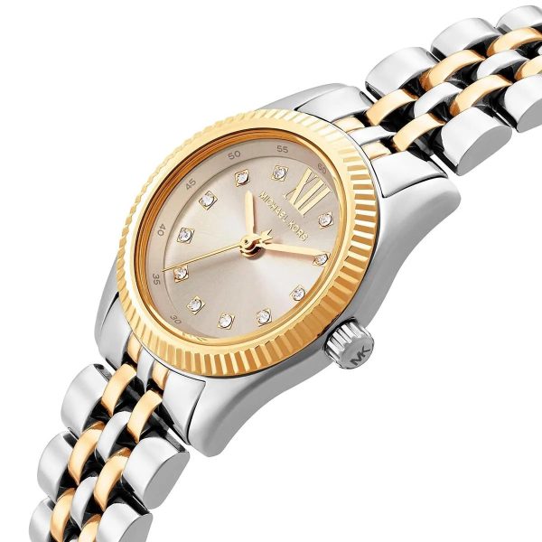 Montre femme Michael Kors Lexington réf. MK4815, cadran blanc, bracelet acier – détail du bracelet