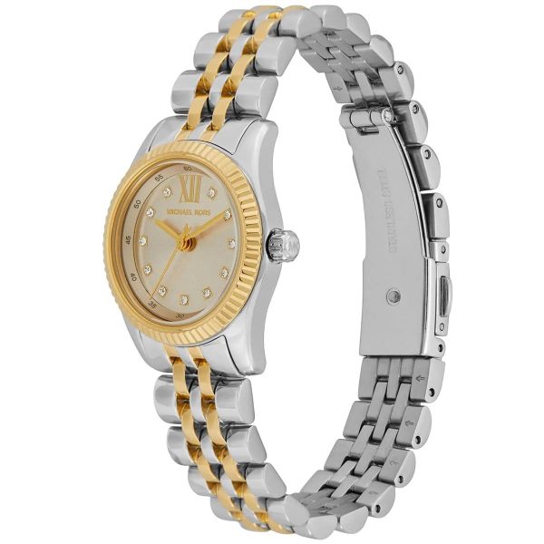 Montre femme Michael Kors Lexington réf. MK4815, cadran blanc, bracelet acier – détail du bracelet