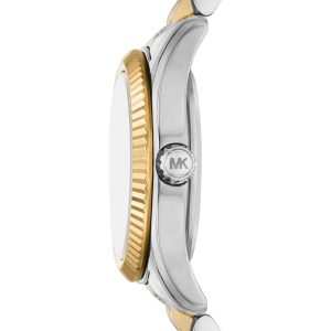 Montre femme Michael Kors Lexington réf. MK4986, cadran vert, bracelet acier – vue de trois-quarts