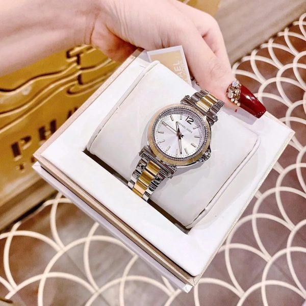 Montre femme Michael Kors Maren réf. MK7492, mouvement quartz, boîtier 33 mm, acier inoxydable – deuxième vue