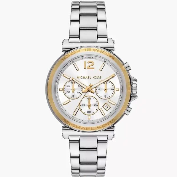 Montre femme Michael Kors Maren réf. MK7495, mouvement quartz, boîtier 40 mm, acier inoxydable – vue principale, Horlova Maroc