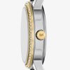 Montre femme Michael Kors Melissa 26 mm réf. MKO1172, cadran blanc, mouvement quartz – vue de trois-quarts